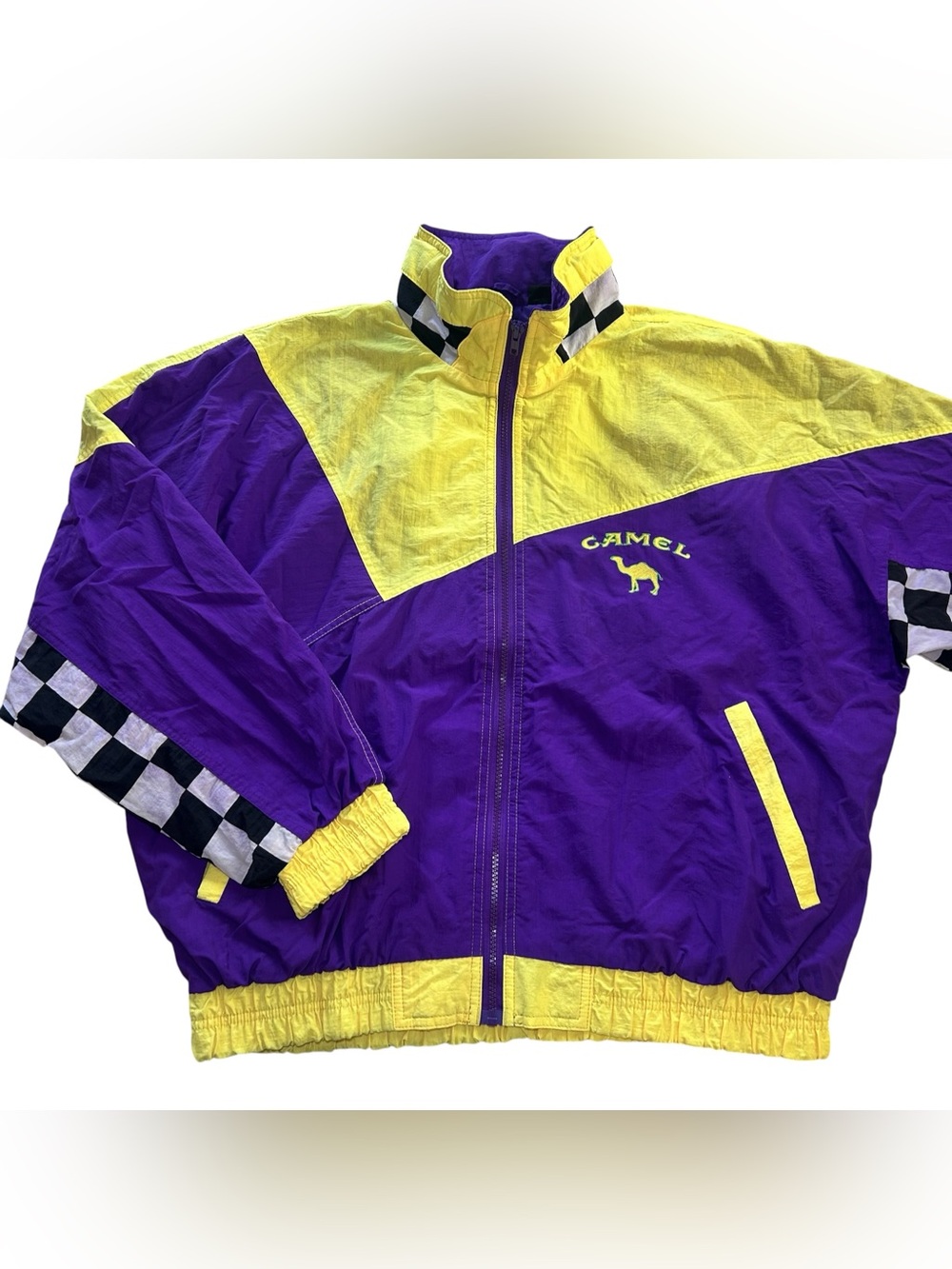Vintage 1994 Camel Joe Smokin’ Joes Racing Windbreaker Jacket 2-sided Men’s XL